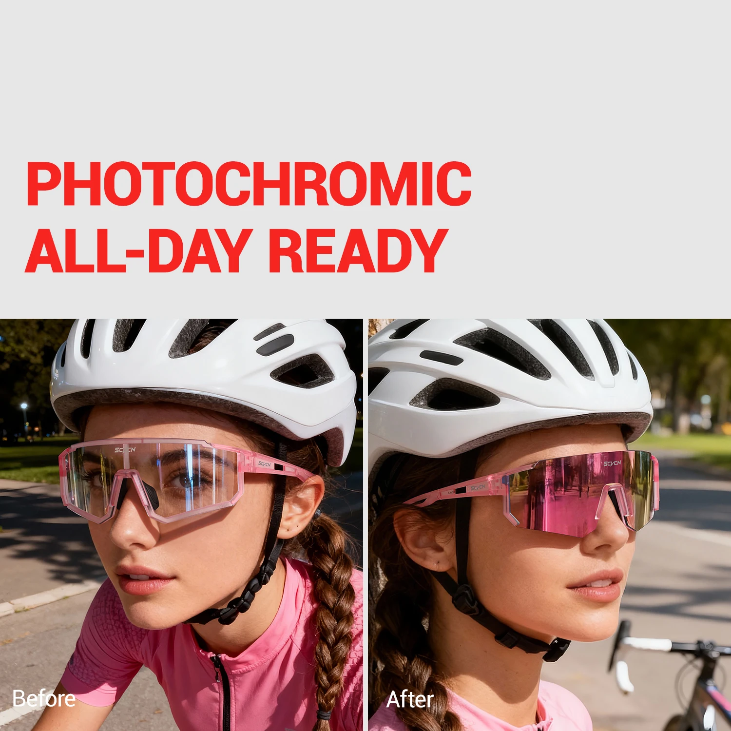 SCVCN Pembe Bisiklet Gözlüğü B - Sports Equipment Photos incelemesi ve fiyatı